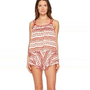 NWOT Kate Spade Crinkle Chiffon Heart  romper